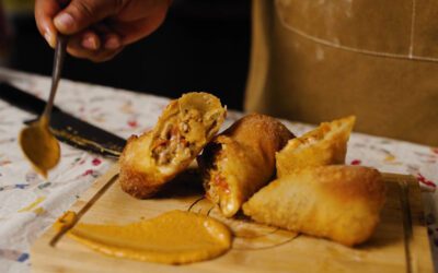 Lasagna eggrolls with creamy marinara
