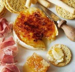 Holiday Honey Brulee Brie
