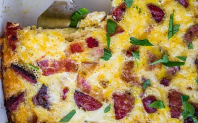 Insta- Cooker Bacon and Egg Strata