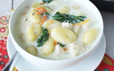 Instant-cooker Chicken Gnocchi Soup