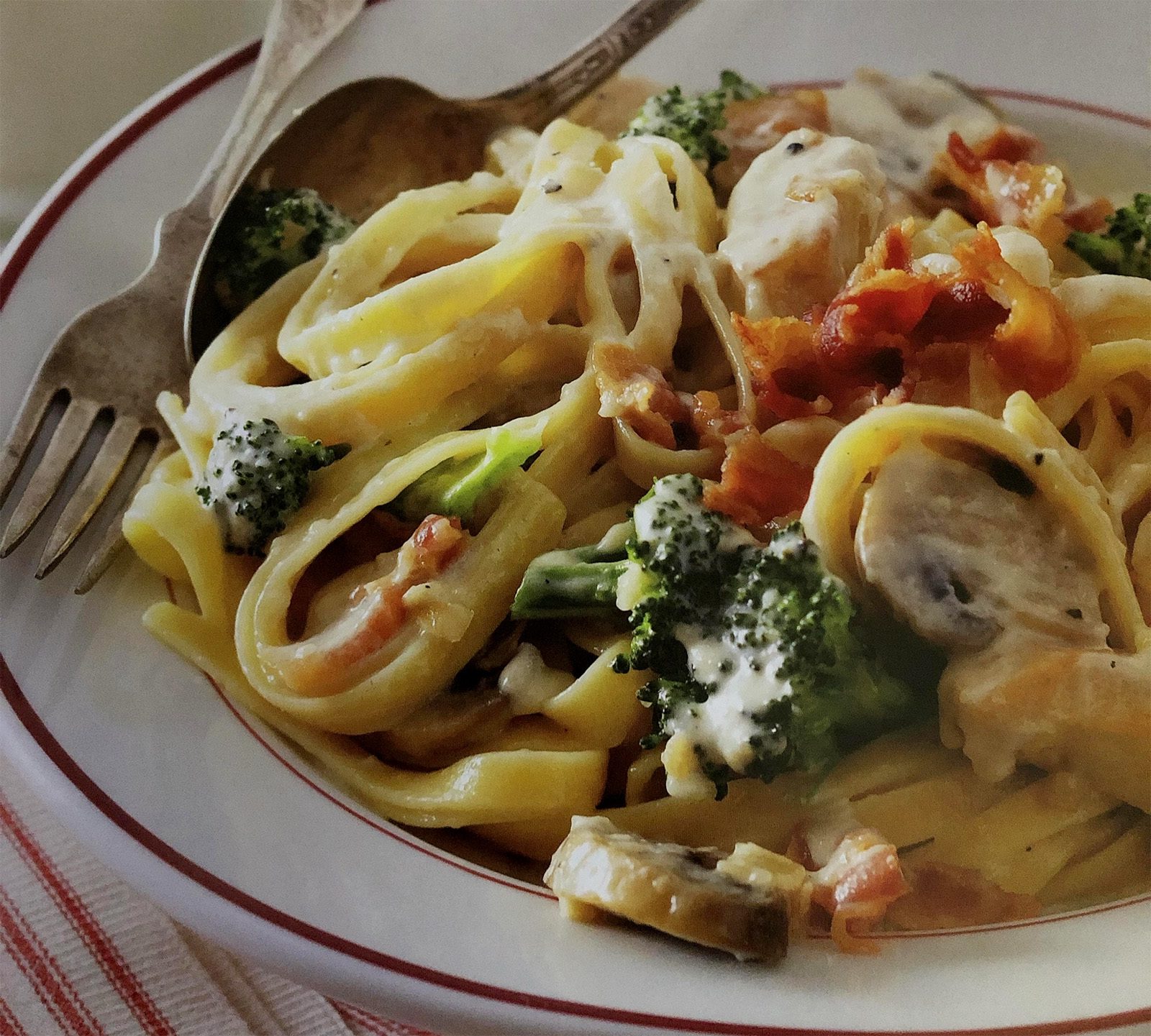 Parmesan Chicken Fettuccine Milk For Health