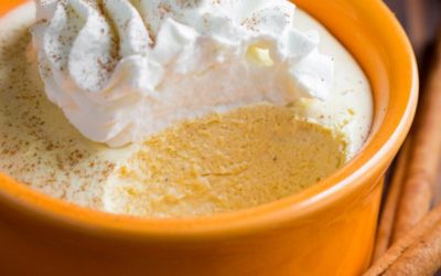 Creamy Pumpkin Mousse with Rum Whipped Cream