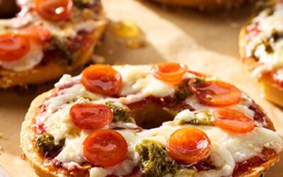 Yogurt Everything Bagel Pizza