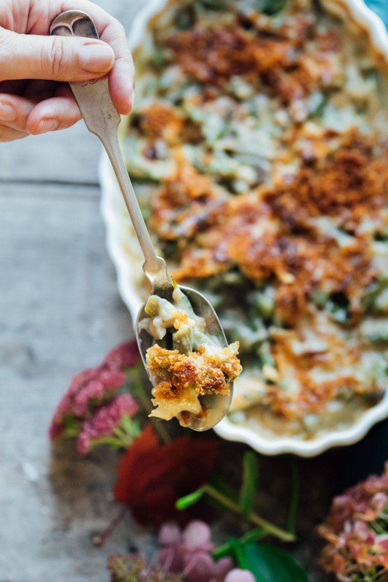 Cheddar Green Bean Casserole | Milk For Health