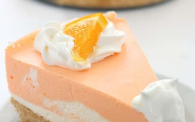 No Bake Creamsicle Cheesecake